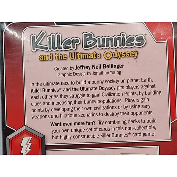 Killer Bunnies And The Ultimate Odyssey Energy Starter Deck Red Sealed - Picture 5 of 8